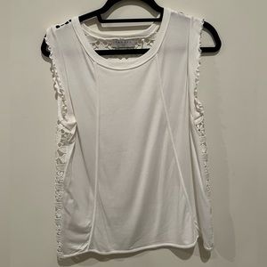 Sandro Lace Back Tank Top
